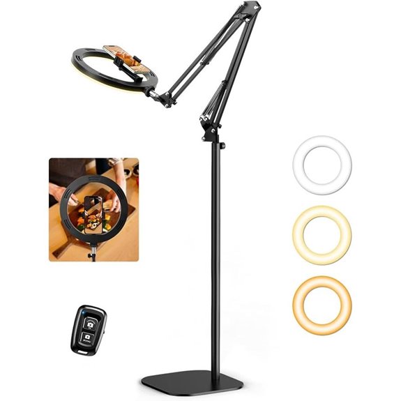 Ring Light with Stand for iPhone and Video Recording
