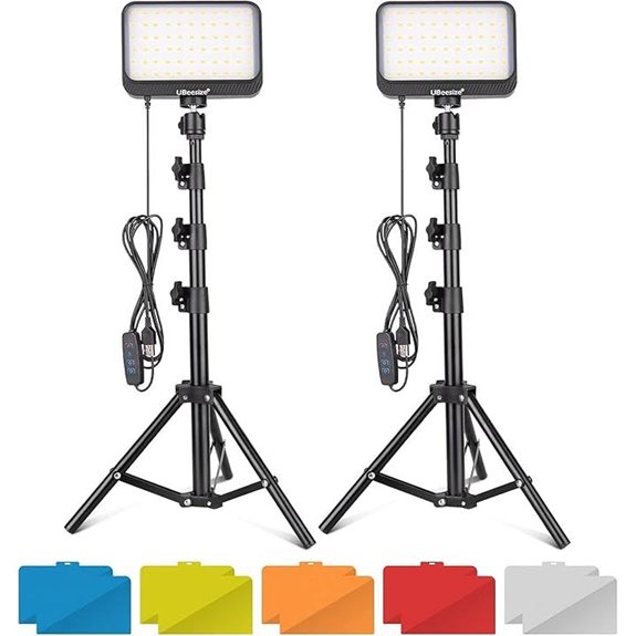UBeesize LED Video Light Kit with Tripods