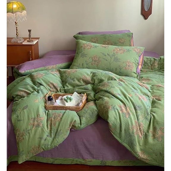 VM VOUGEMARKET Linen Cotton Jacquard Duvet Cover Set