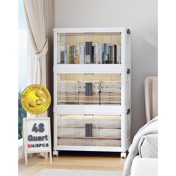 OlarHike 144QT Lockable Storage Bins (3 Pack)