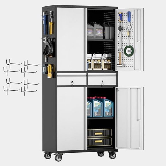 Aobabo Metal Storage Cabinet with Locking Doors