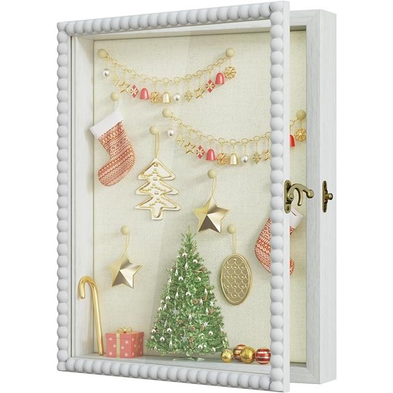 Love-KANKEI 11x14 Shadow Box Frame with Beads Door