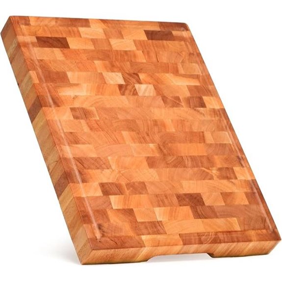 SHUMARU Mahogany End-Grain Wood Cutting Board