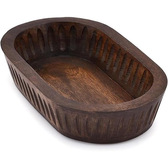 Samhita Mango Wood Decorative Bowls for Home Decor
