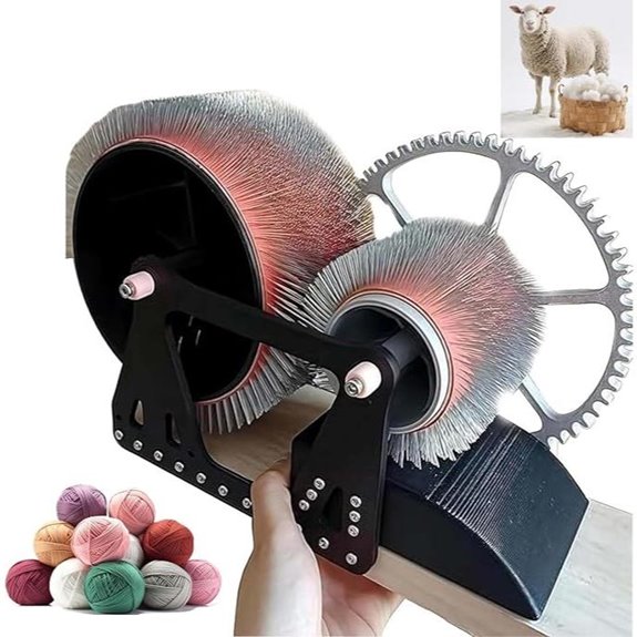 Manual Wool Carding Machine for Fiber Blending