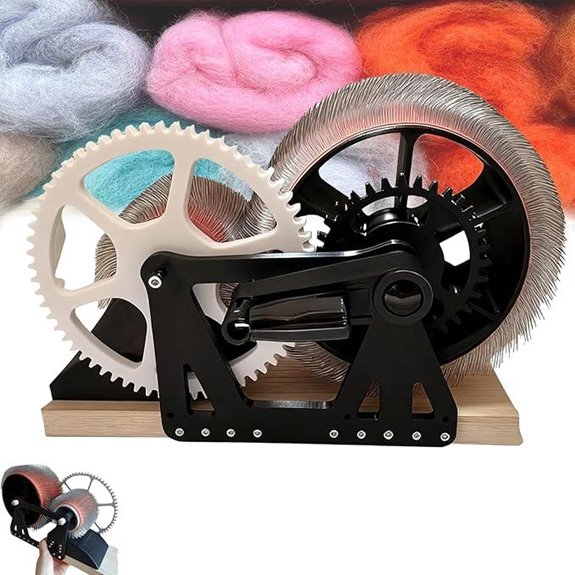 Manual Wool Carding Machine with Hand Crank