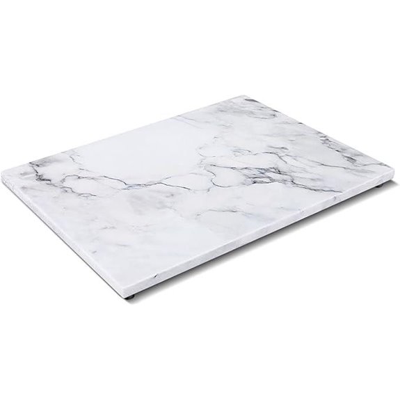 Flexzion Marble Cutting Board for Serving and Baking