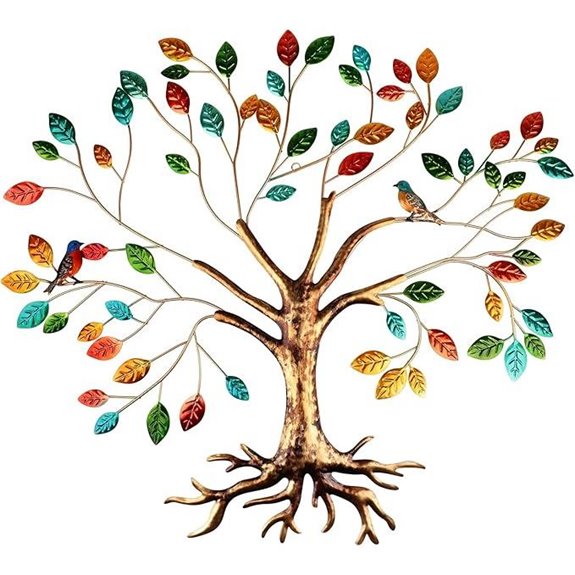 Fangoo Tree of Life Metal Wall Art Decor