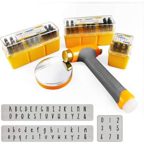 metal letter and number stamps