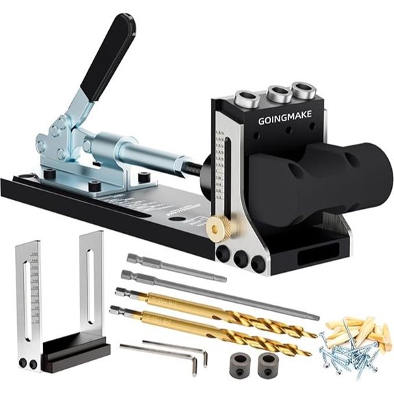 All Metal Pocket Hole Jig Kit with Clamp