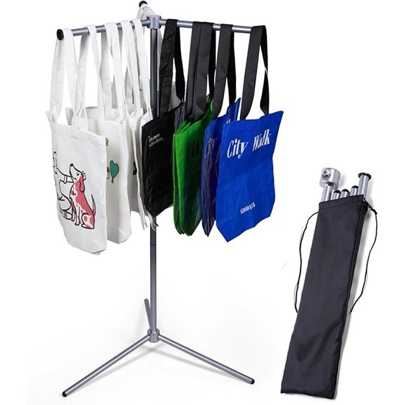 Metal Bag Rack Stand for Vendors and Retail Stores