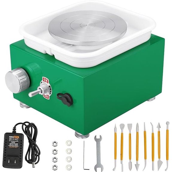 Dexcip Mini Electric Pottery Wheel with Clay Kit