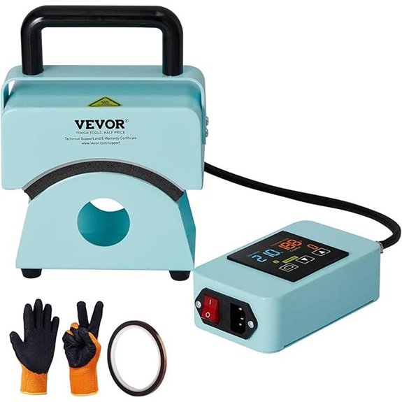 VEVOR Mini Hat Press with Curved Heating Plate