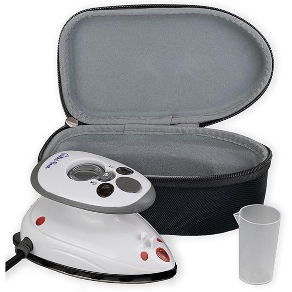 The Quilted Bear Mini Travel Iron with Case