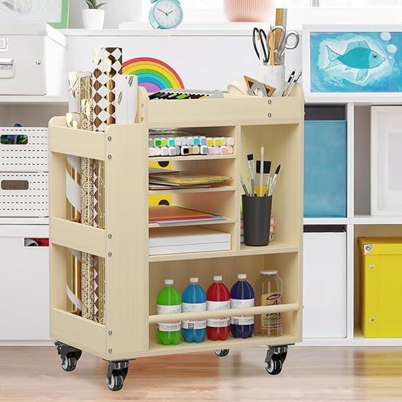 Art Cart Rolling Storage Organizer for Crafts