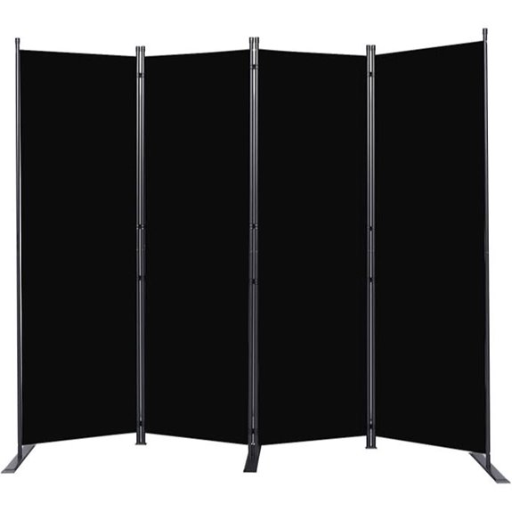Portable 6FT Room Divider with 4 Panels