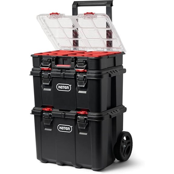 Keter Stack-n-Roll Modular Garage Tool Organizer System