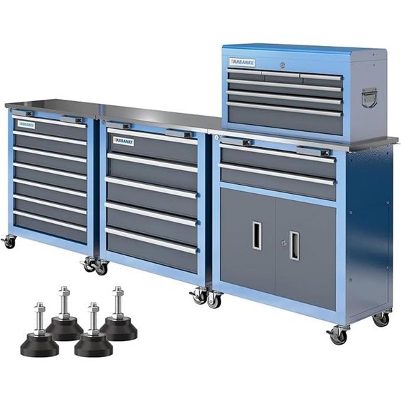 LARBANKE Rolling Tool Chest Set with Connectable Units