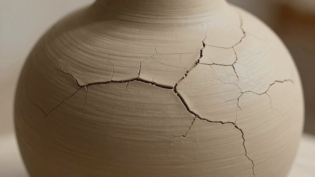 moisture causes clay cracks