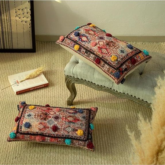 Bohemian Moroccan Cotton Pillow Covers (Set of 2)