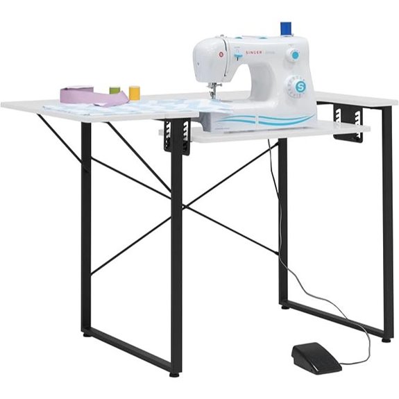 Sew Ready Multi-Purpose Workstation Table with Folding Top