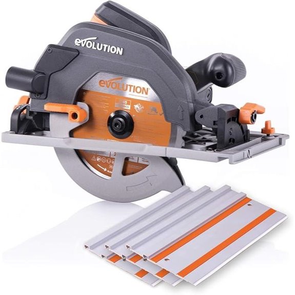Evolution Power Tools Multi-Material Circular Track Saw Kit
