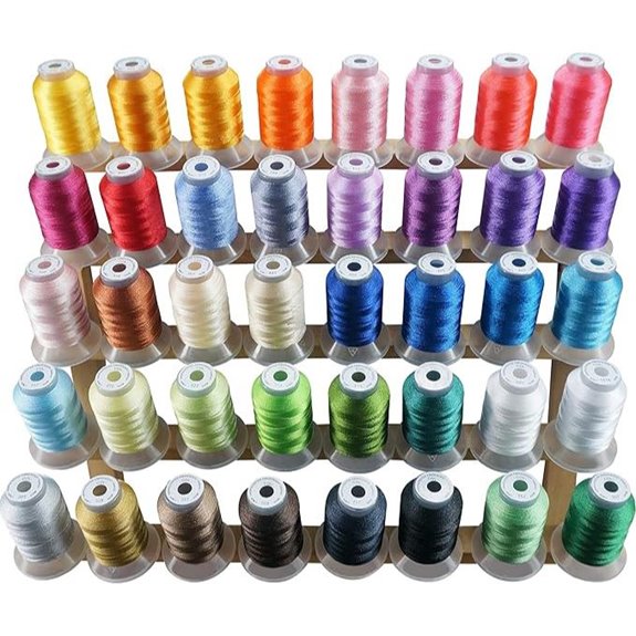 Brothread 40-Color Polyester Embroidery Thread Kit