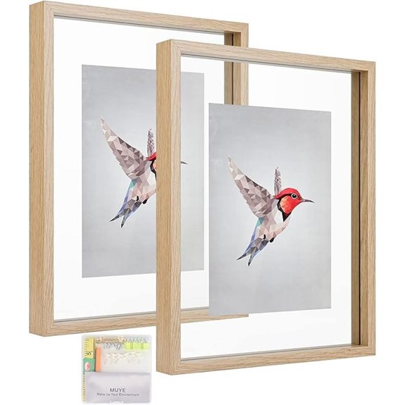 MUYE 11x14 Floating Frame Set of 2