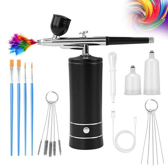 Airbrush Kit with Compressor for Nail and Cake Decor