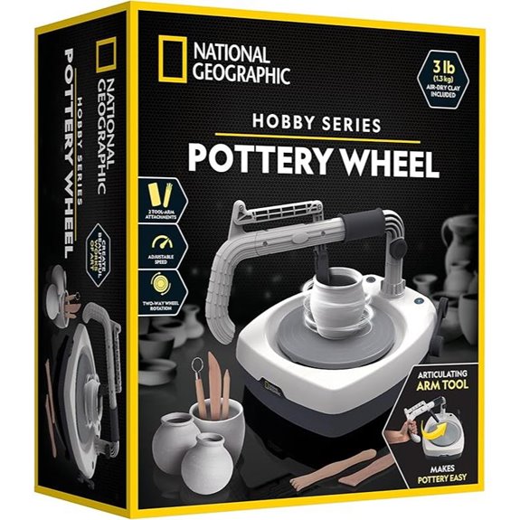 NATIONAL GEOGRAPHIC Pottery Wheel Kit with Supplies