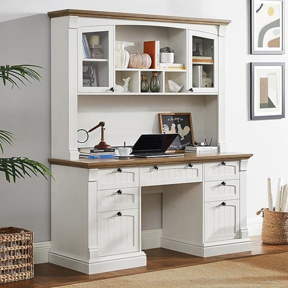 OKD 60 Executive Desk with Hutch and Storage