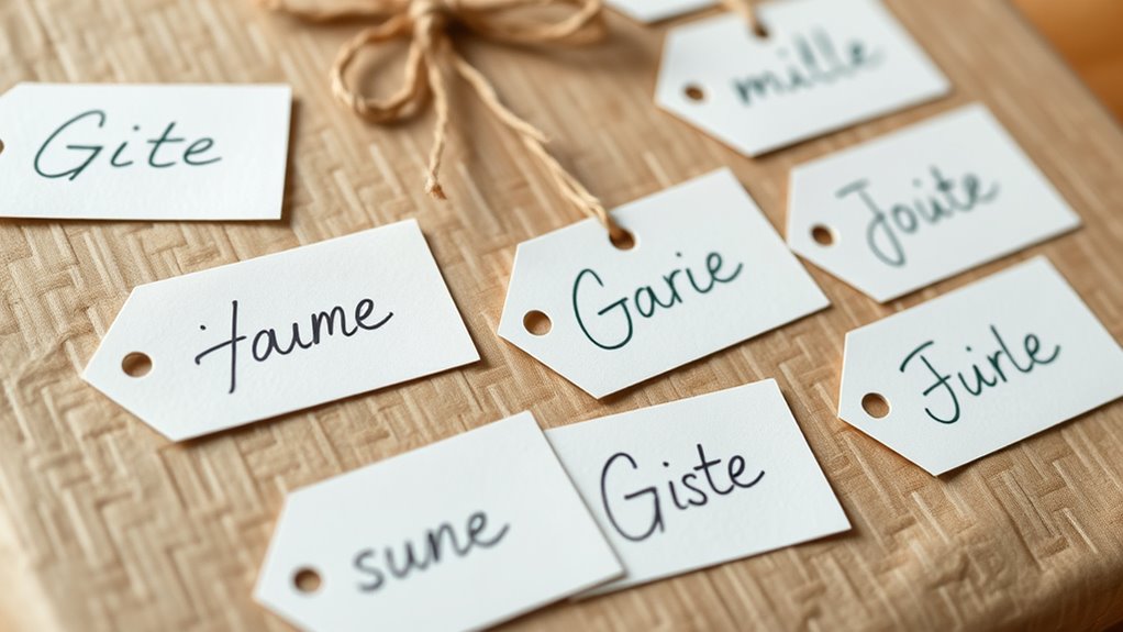 optimal gift tag alignment