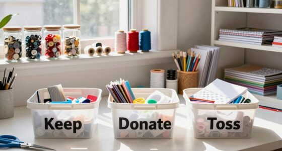 organize craft supplies effectively