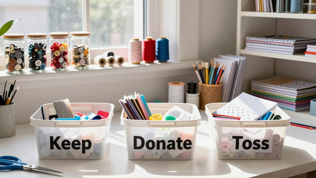organize craft supplies effectively