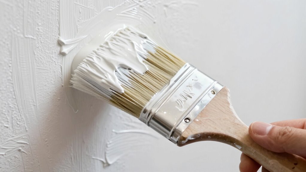 overloading brush causes uneven coats