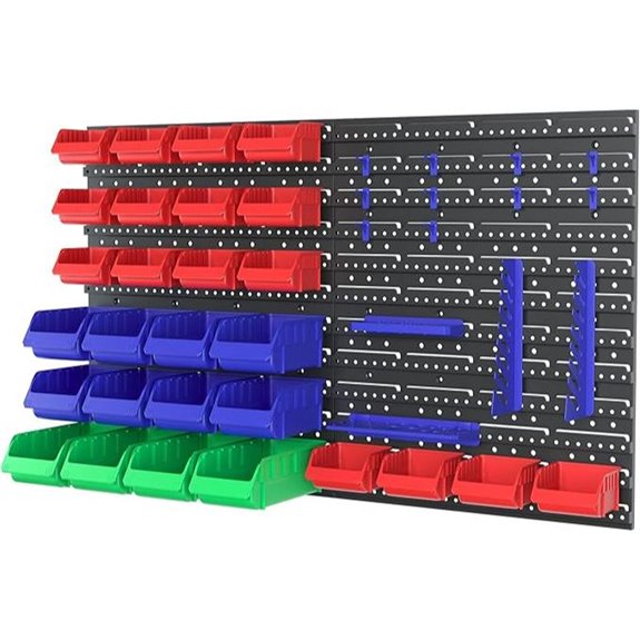 WORKPRO Pegboard Wall Organizer with Bins and Hooks