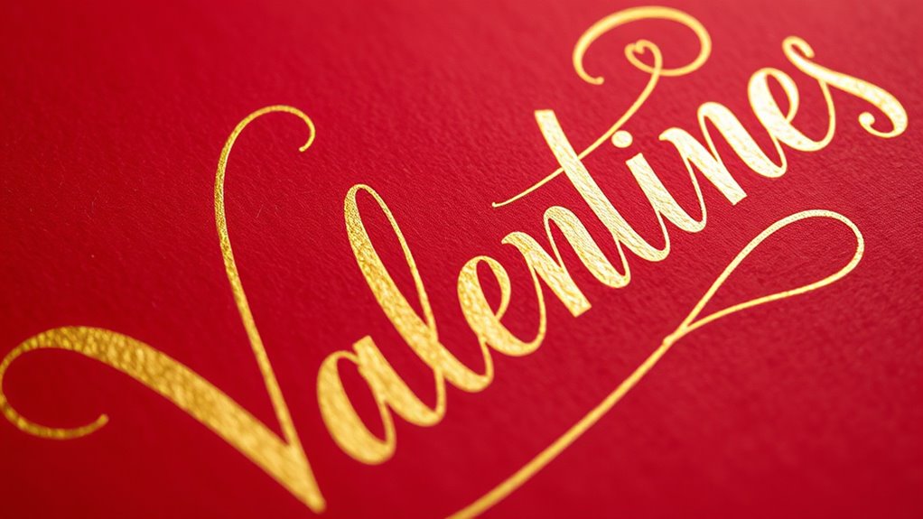 personalized romantic calligraphy details