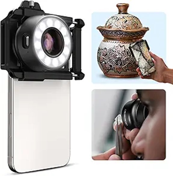 phone microscope with led
