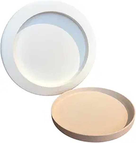 Plaster Mold for Slip Casting – 7.87'' Round Shaped Ceramic Plate EK120