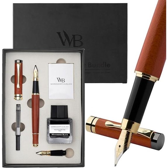 Wordsworth & Black Fountain Pen Set with Ink