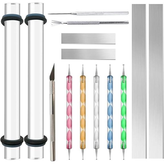 Polymer Clay Tools Kit with Rolling Pin and Accessories