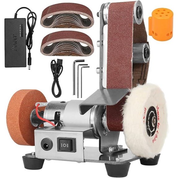 3-in-1 Mini Belt Sander with Adjustable Speed