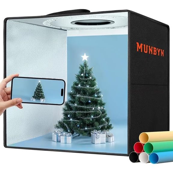 MUNBYN Portable Photo Studio Box with LED Lights