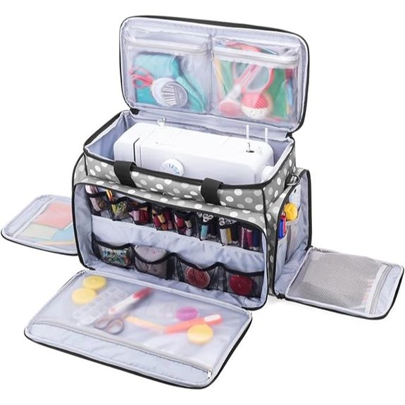 LUXJA Sewing Machine Travel Case with Removable Padding
