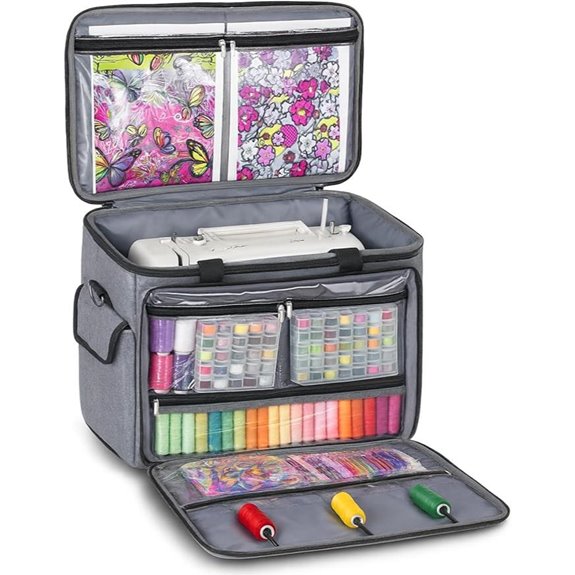 JJRING Sewing Machine Carrying Case with Shoulder Strap