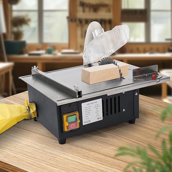 Portable Woodworking Table Saw with Dust Collector