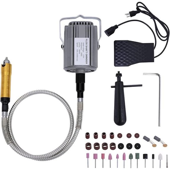 800W Flex Shaft Rotary Tool with Foot Pedal