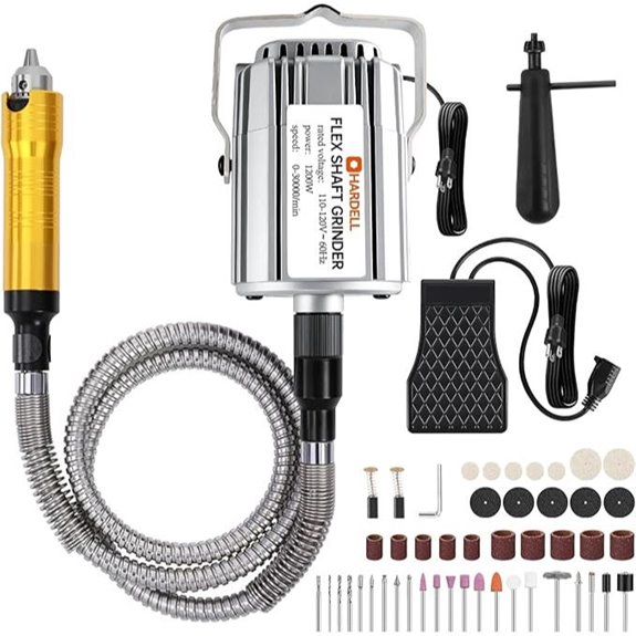 1200W Variable Speed Flex Shaft Rotary Tool Kit