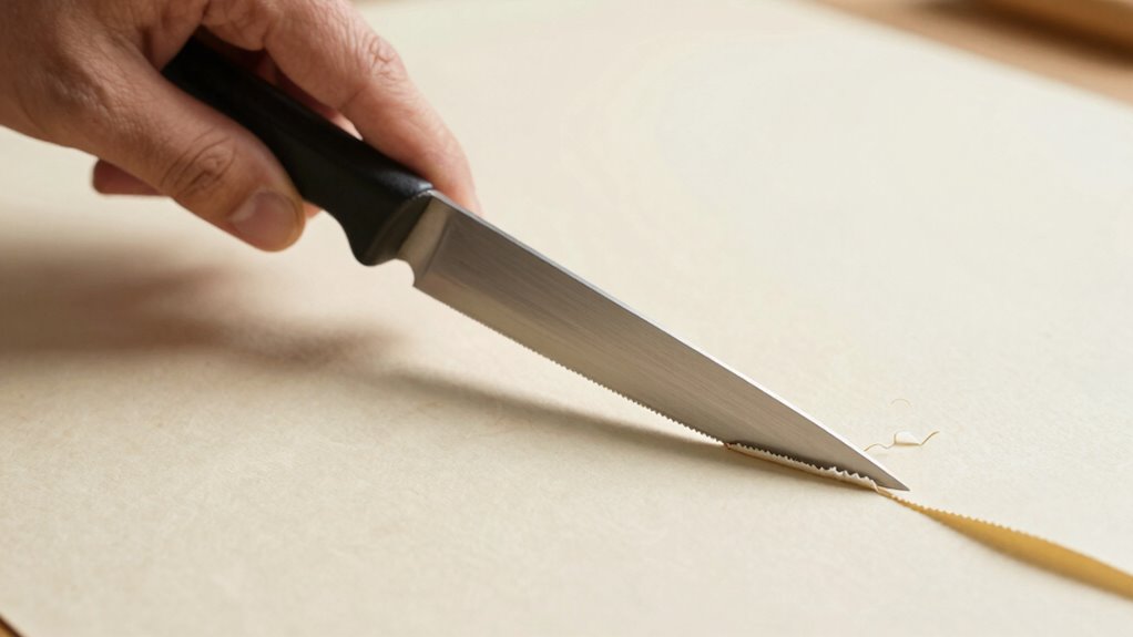 precise craft knife cutting