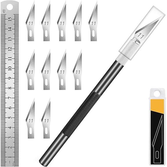 DIYSELF Exacto Knife & Blade Kit with Ruler